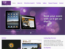 Tablet Screenshot of leadingedgeevents.com.au